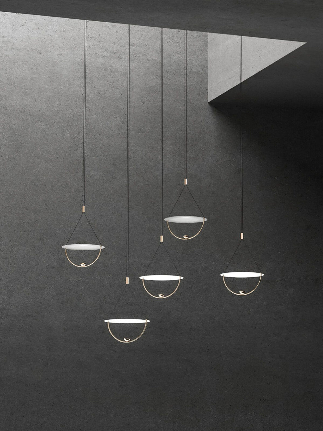 Vecaros Moderne Minimaliste Disque Pendentif Lampe