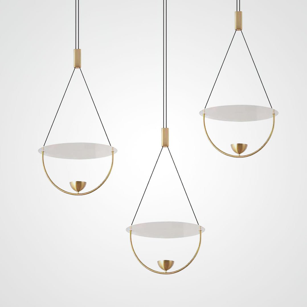 Vecaros Moderne Minimaliste Disque Pendentif Lampe