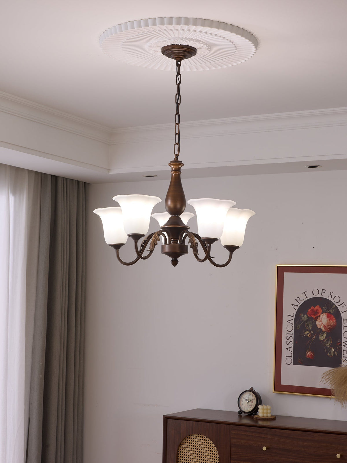 Uveleth Lustre Verre Élégance Traditionnelle