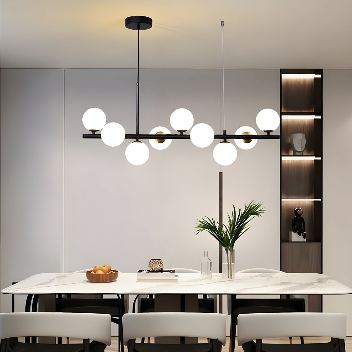 Lustra Lustre Globe en Verre Doré