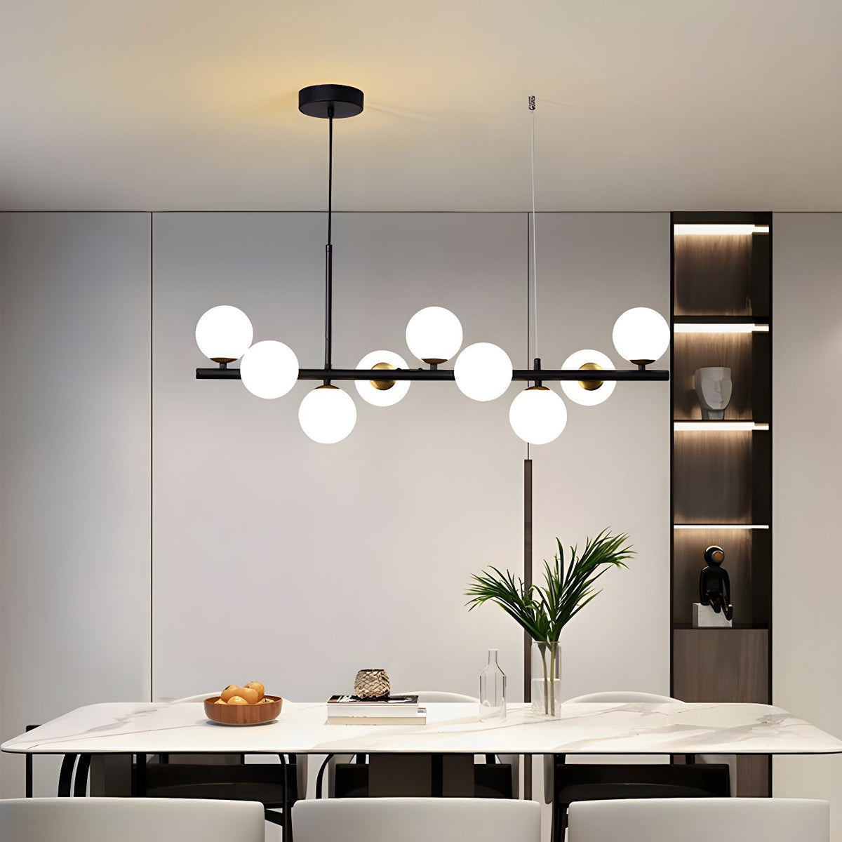 Lustra Lustre Globe en Verre Doré
