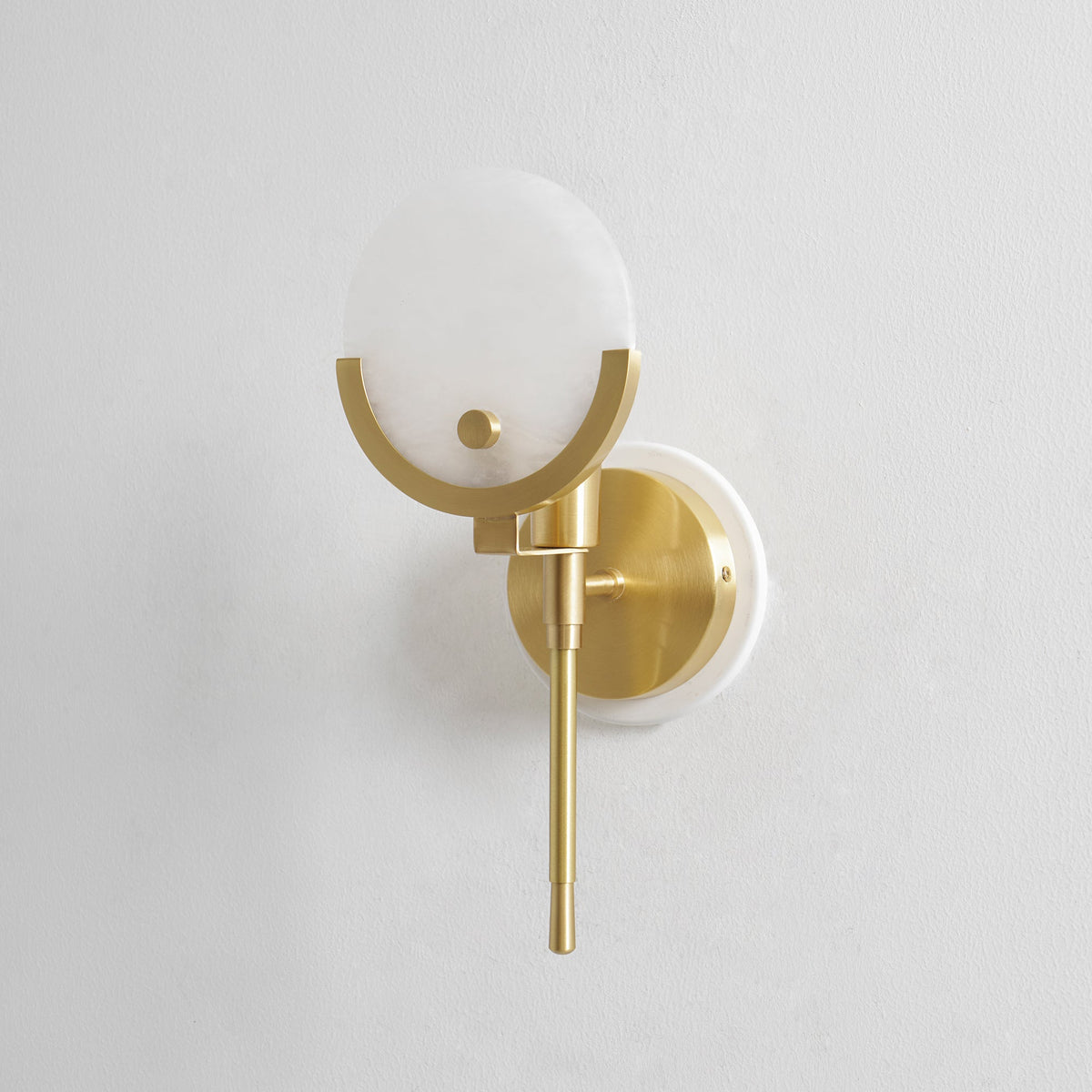 Ljomuvyo Moderne Minimaliste Laiton Albâtre Applique Murale