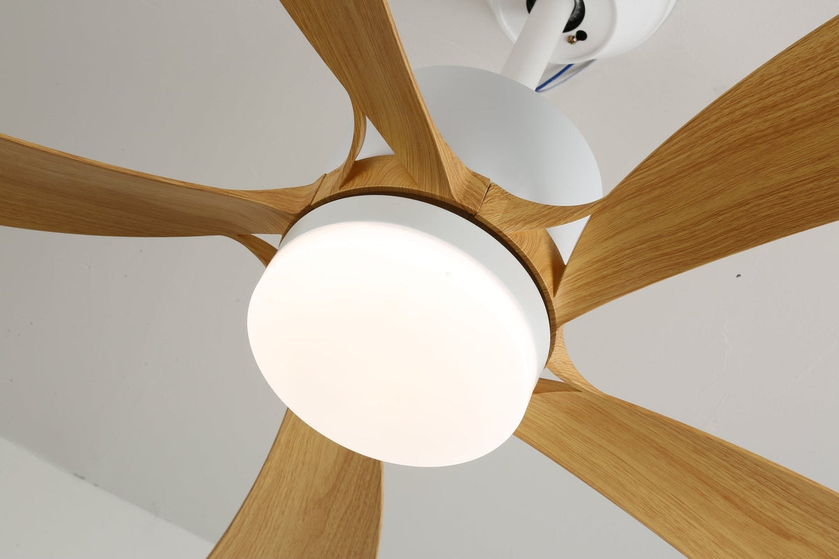 Plafonnier Ventilateur Sylven Moderne en ABS