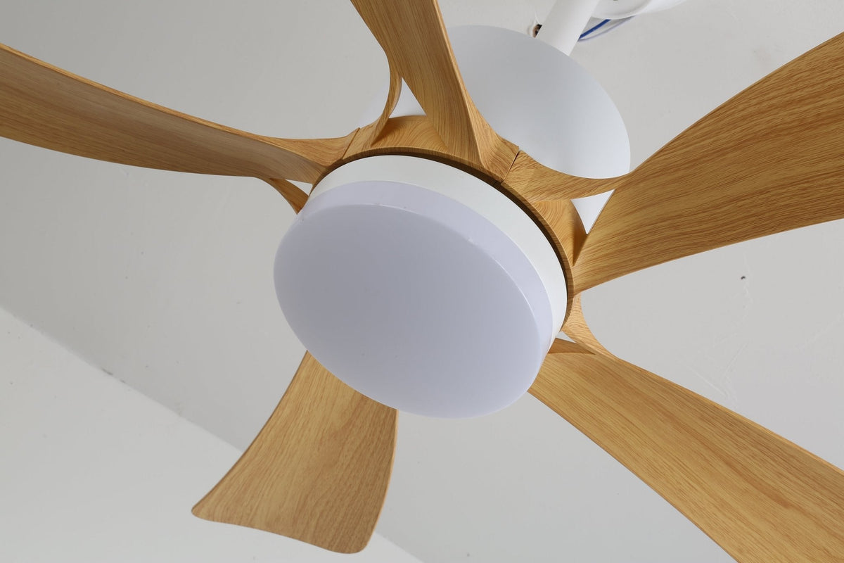 Plafonnier Ventilateur Sylven Moderne en ABS