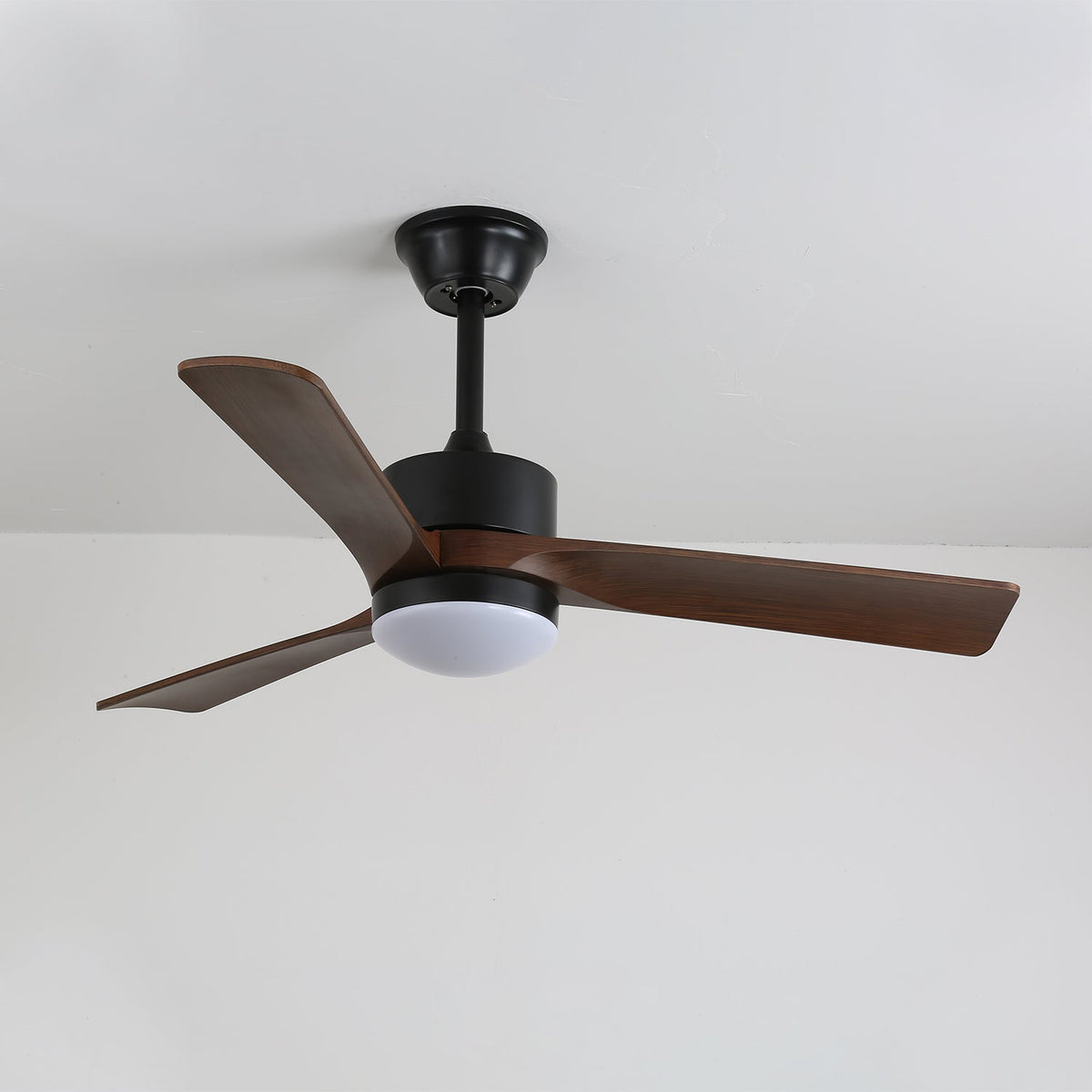 Ventilateur de plafond moderne en bois avec lumière Evraeis