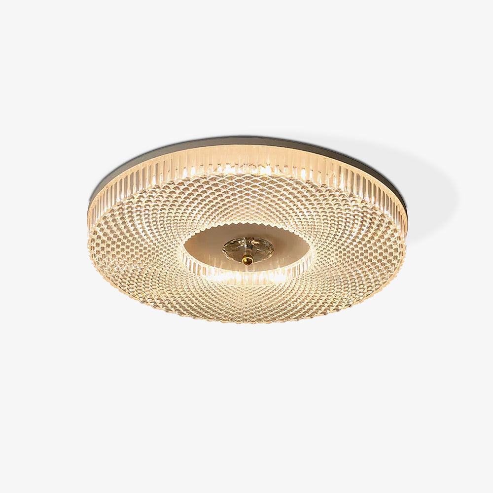 Orb Plafonnier Moderne Rond LED Blanc/Doré/Noir Chambre à Coucher