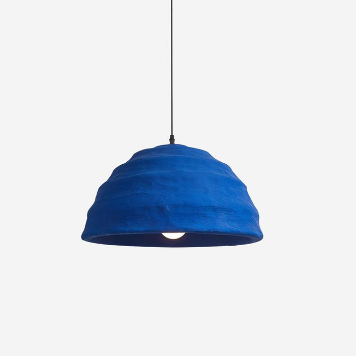 Lemon Suspension Avec Abat-jour en Polystyrène Bleu Style Urbain Industriel