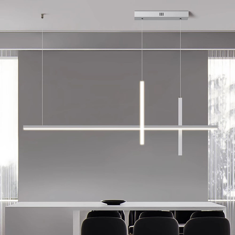 Ray Moderne Suspension Métal/Acrylique Noir/Blanc Salle à manger