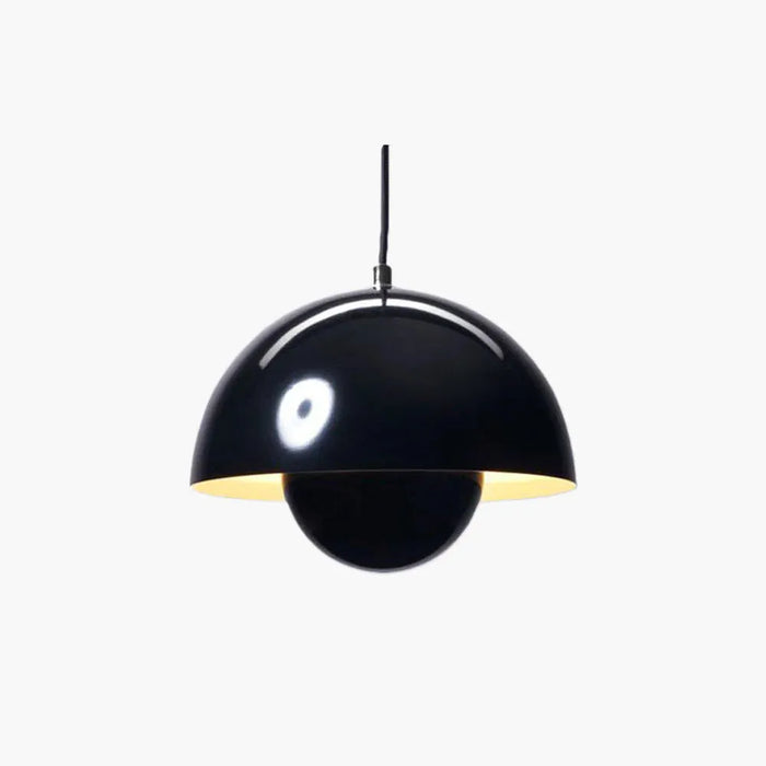 Zinra Suspension Ronde Moderne. Métal. Noir/Blanc/Rouge/Jaune