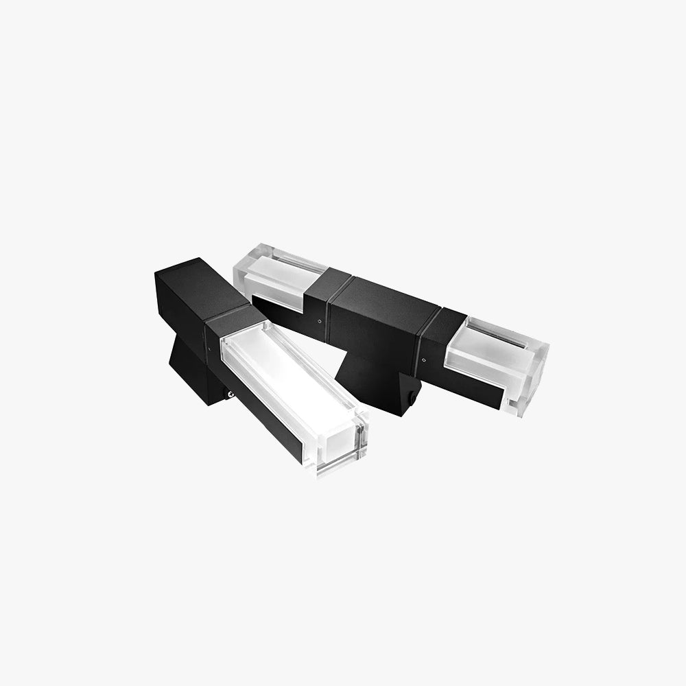 Gaela Applique Murale Rectangulaire Moderne Noir. Couloir