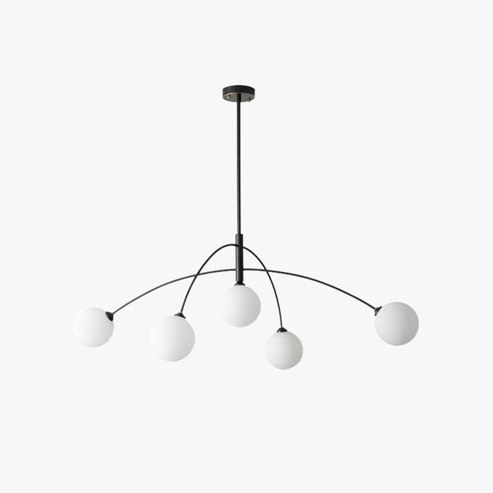 Valentina Lustre Minimaliste, Metal/Verre, Noir/Or, Salon