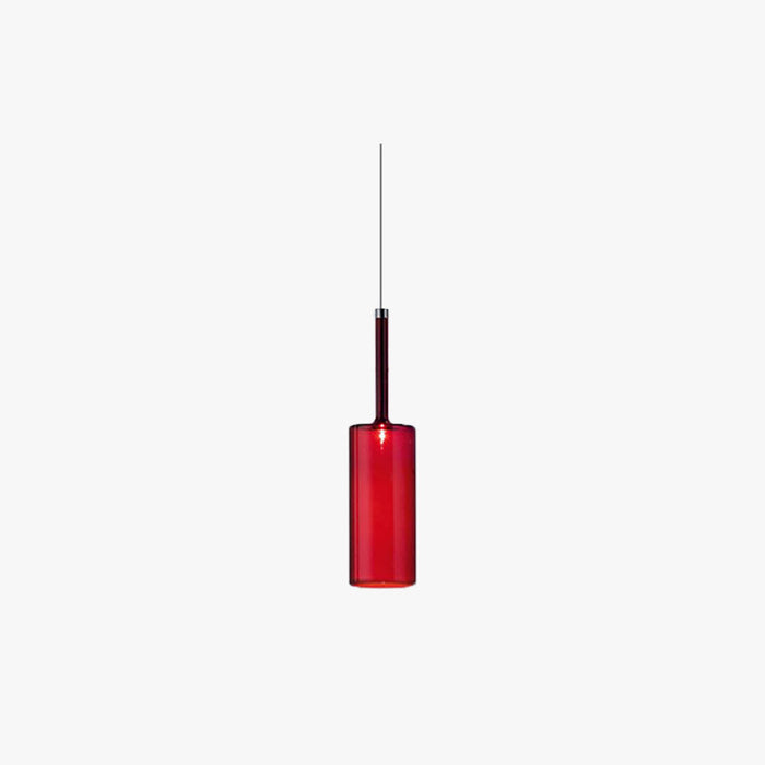 Priya Lustre Suspension Moderne Minimaliste Verre Clair/Gris Bar