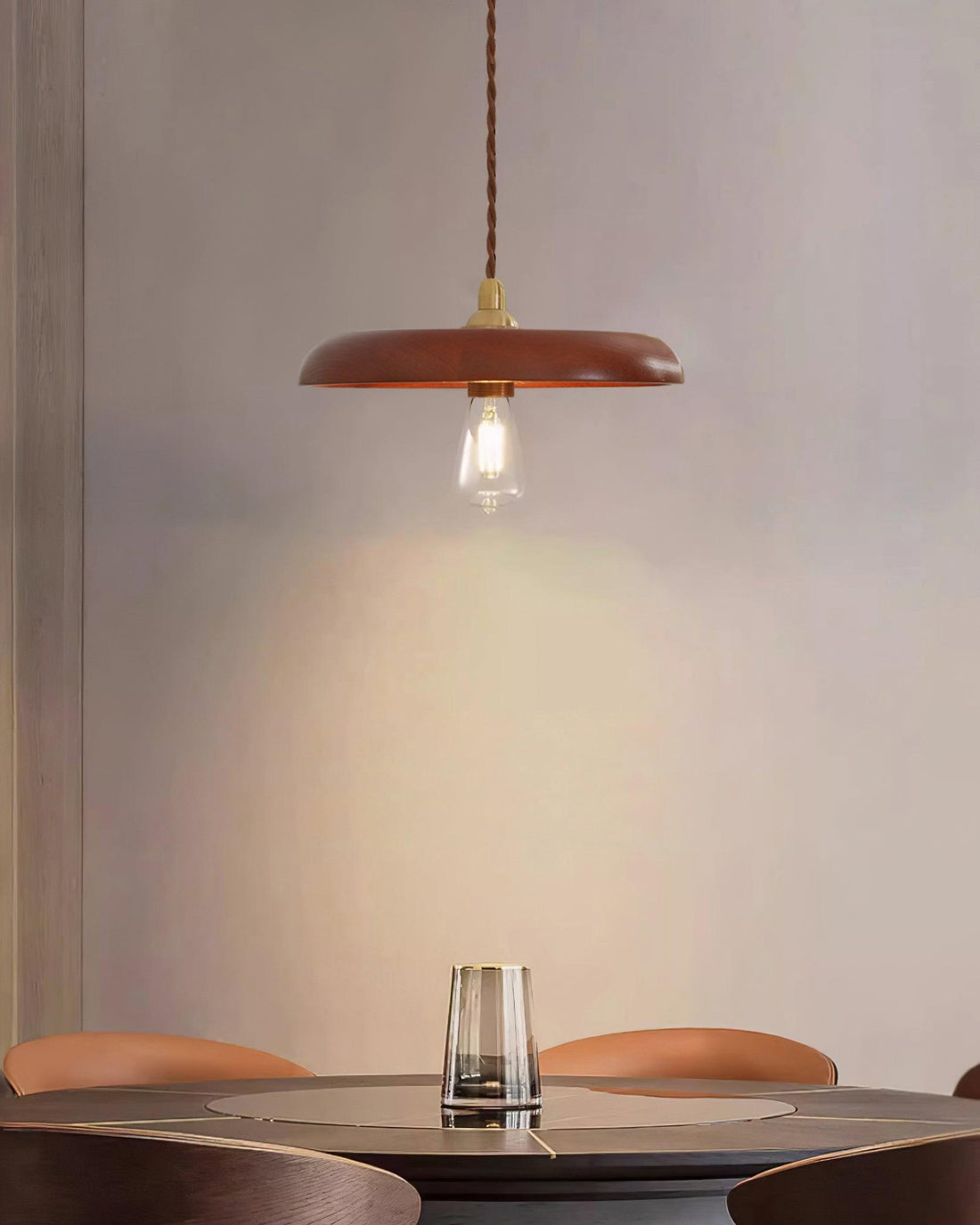Balmain Suspension Bois Laiton Minimaliste