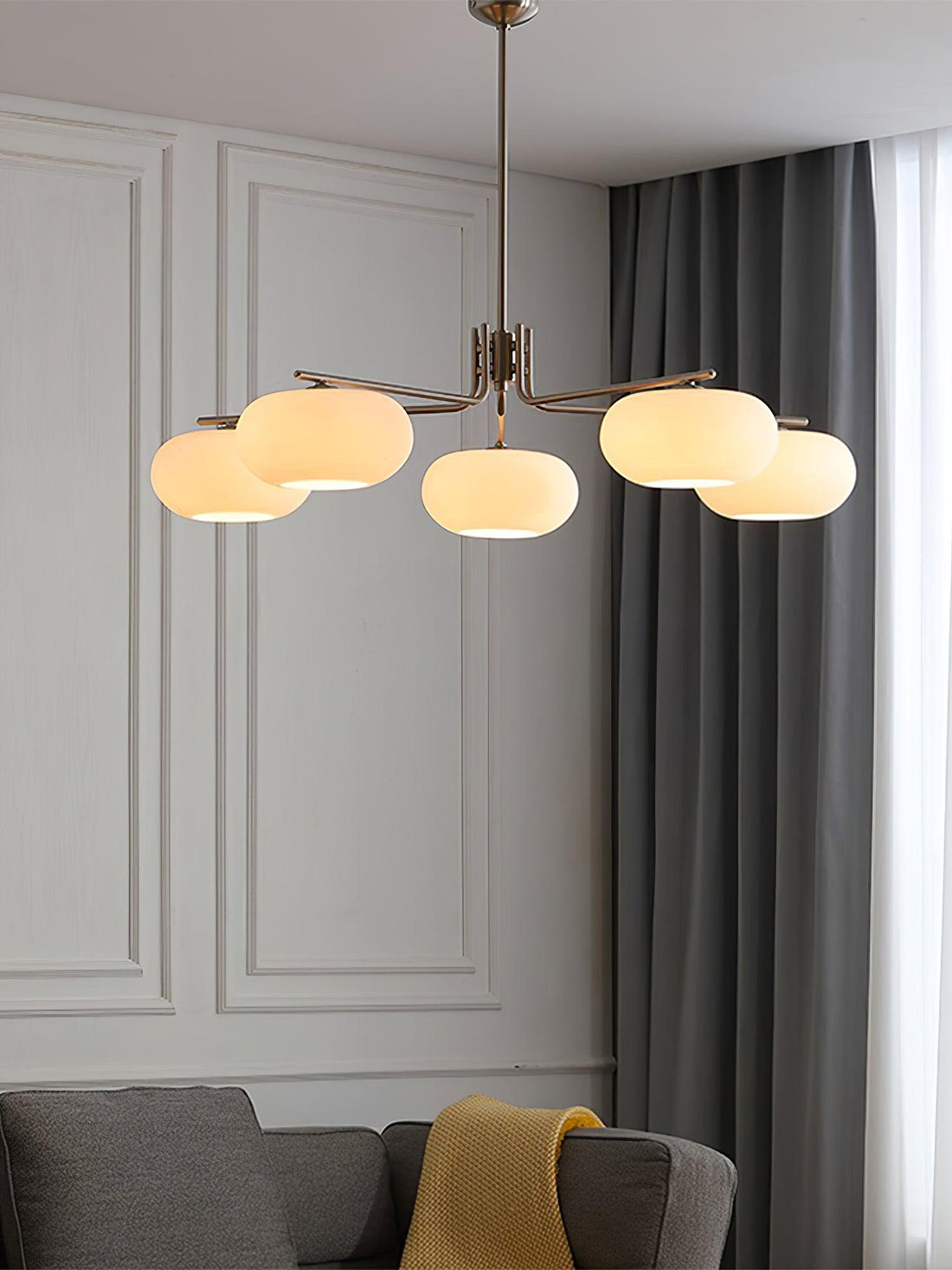 Lustra Lustre Industriel 5-Luminaires Moderne