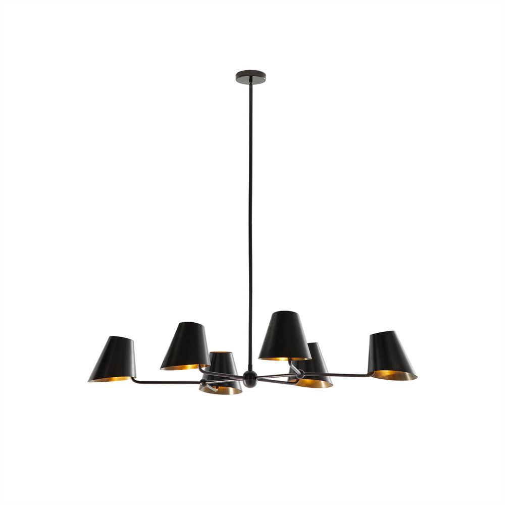 Vemarora Lustre Métal Linéaire Industriel Vintage