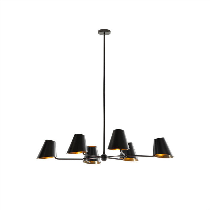 Vemarora Lustre Métal Linéaire Industriel Vintage