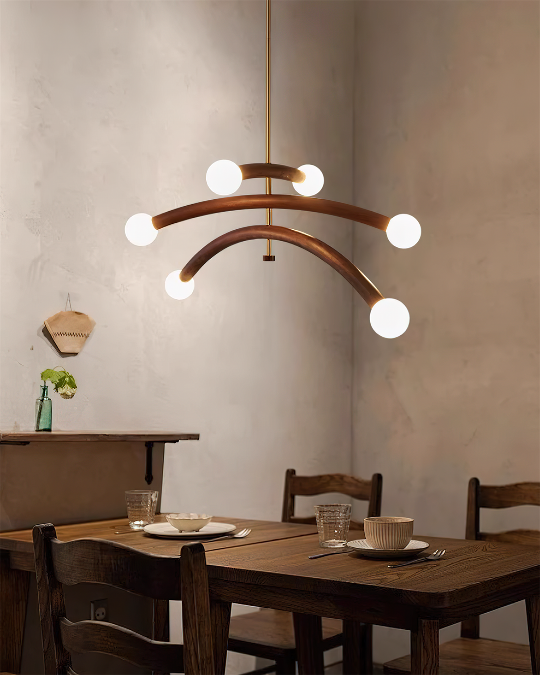 Aurevia Lustre Minimaliste Arc Globe