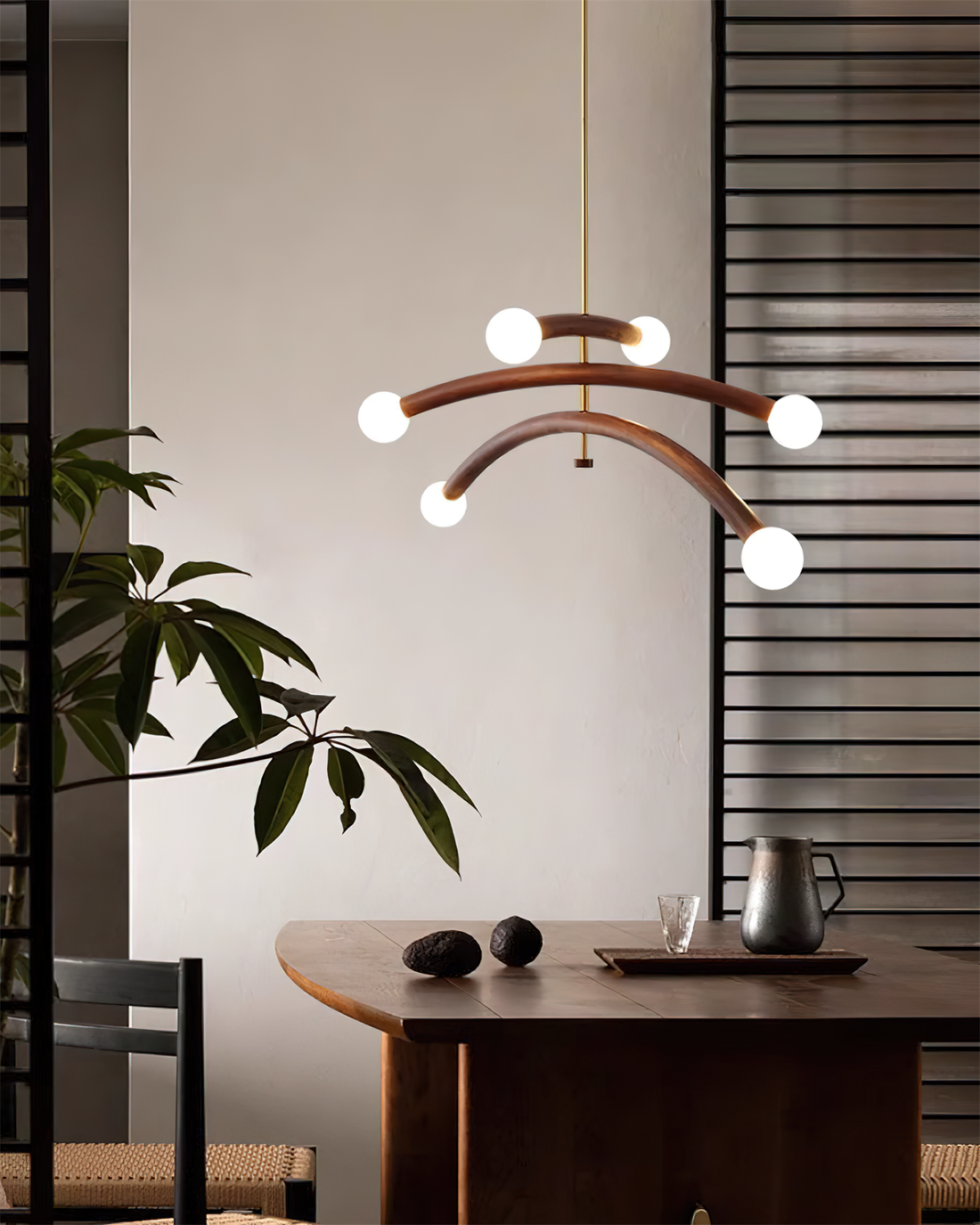 Aurevia Lustre Minimaliste Arc Globe