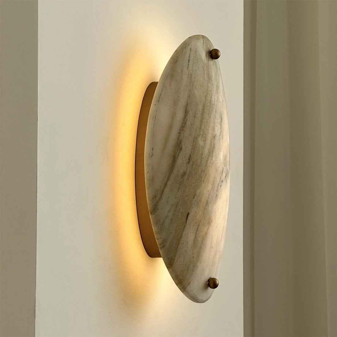 Yrvuvyu Moderne Minimaliste Albâtre Marbre Applique Murale