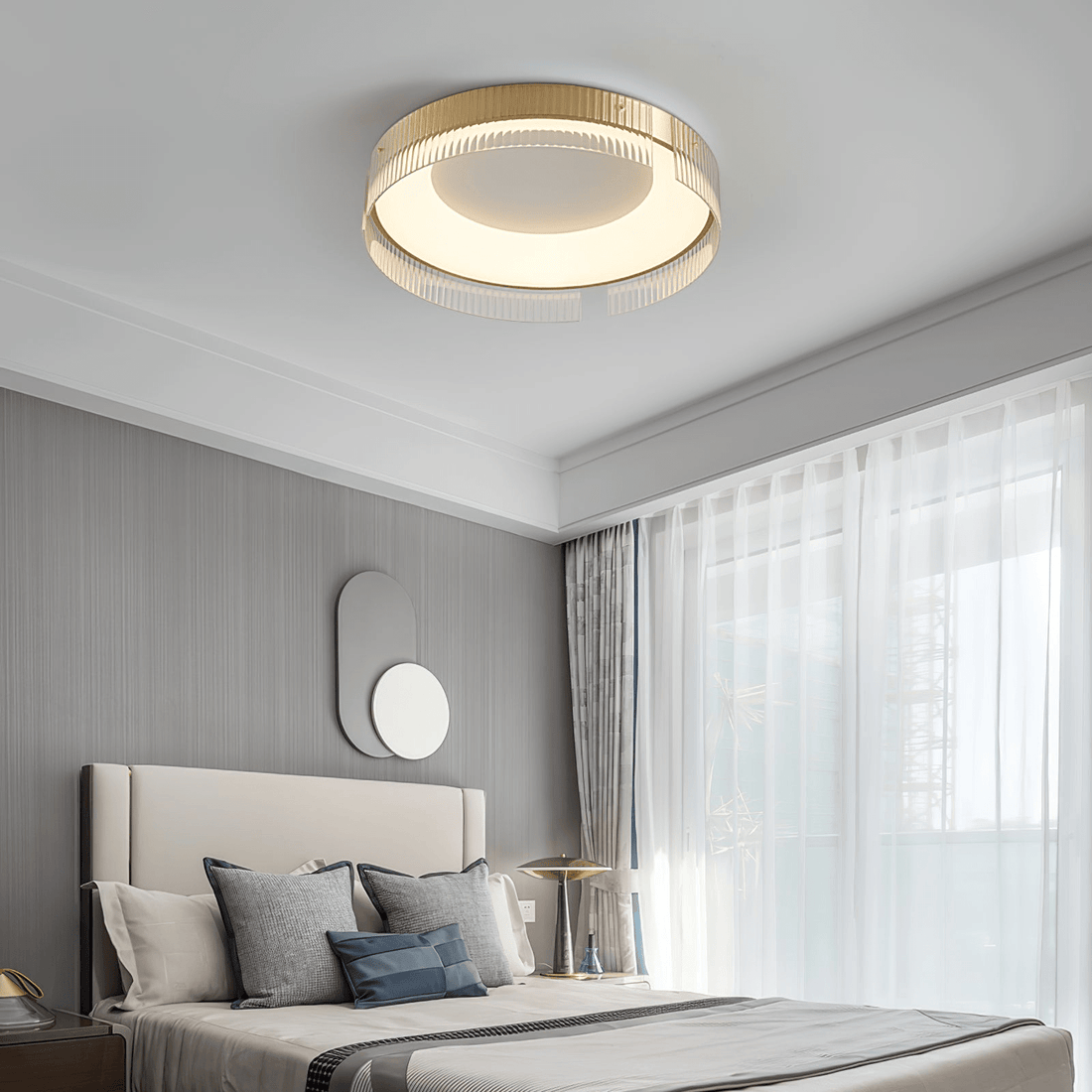 Ovenaris Plafonnier Minimaliste en Laiton