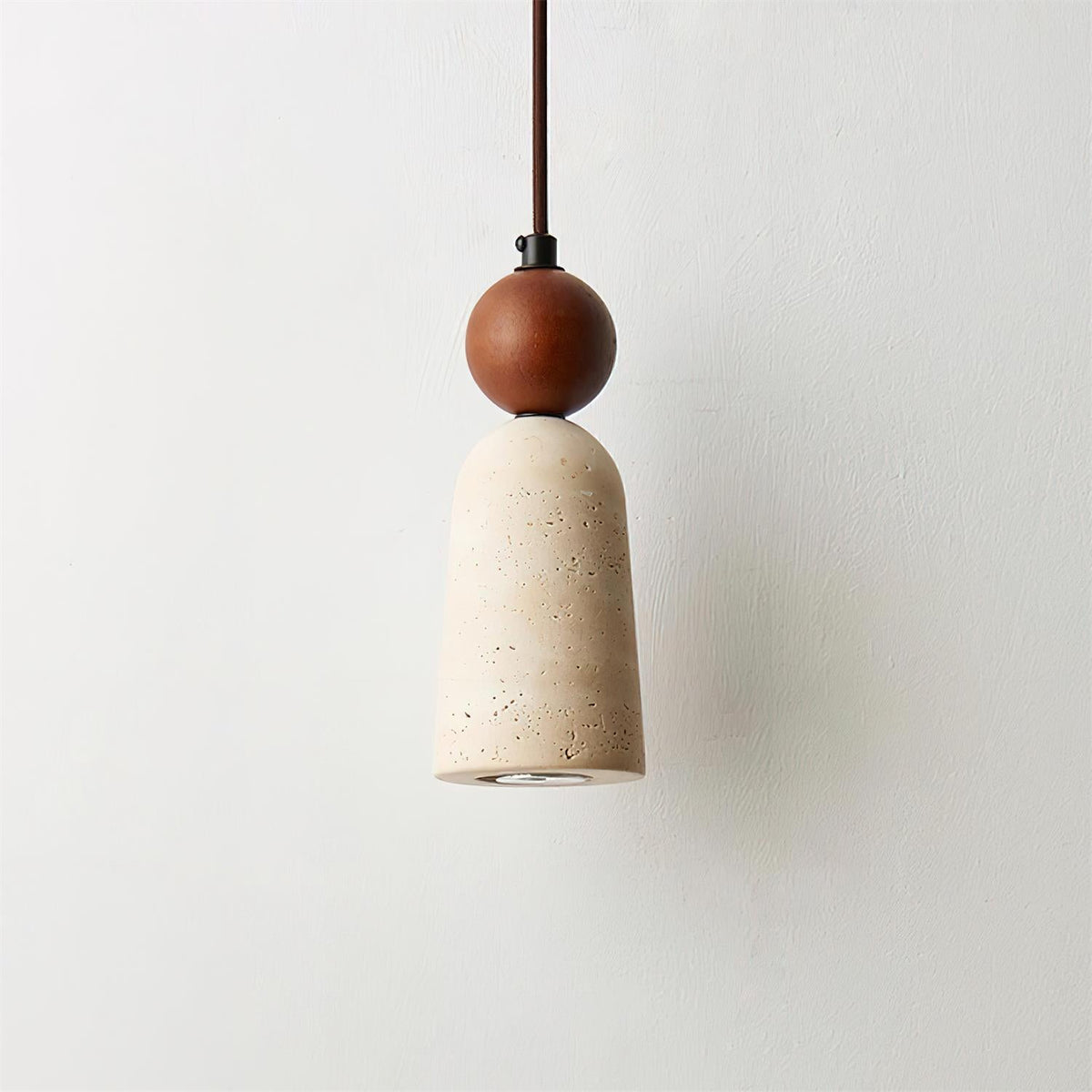 Bellaro Suspension Travertin et Bois