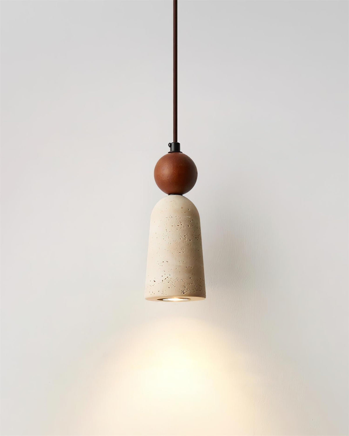 Bellaro Suspension Travertin et Bois
