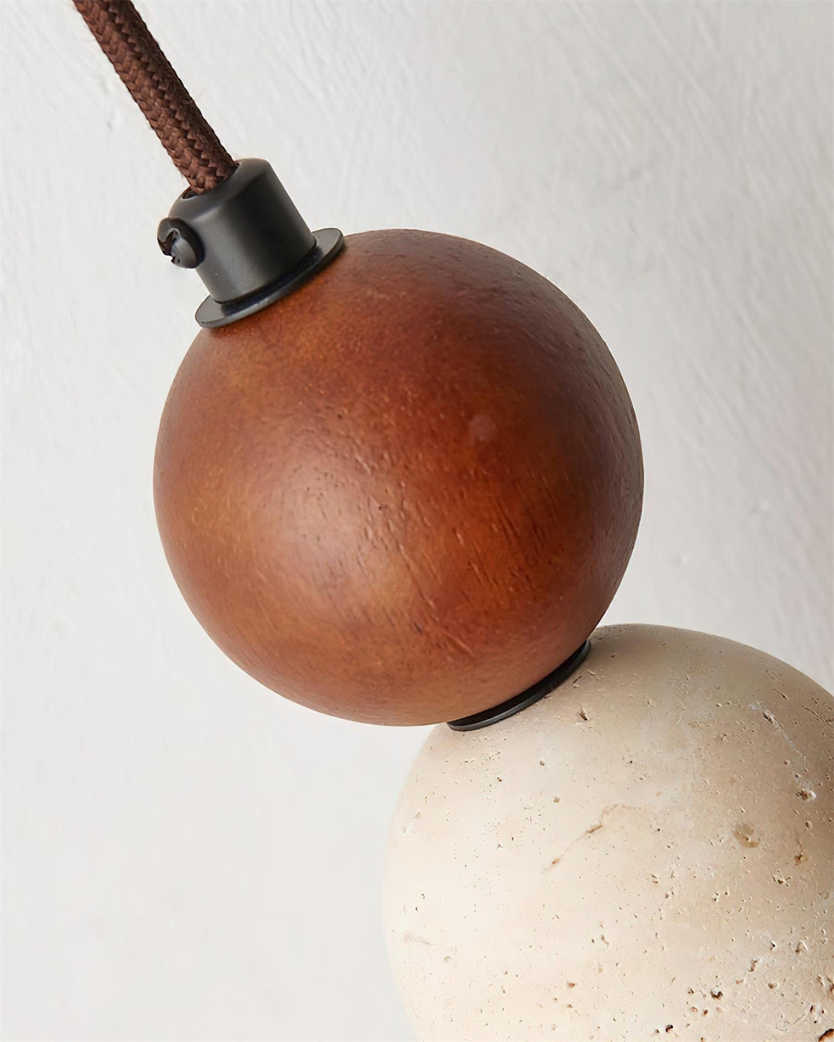 Bellaro Suspension Travertin et Bois