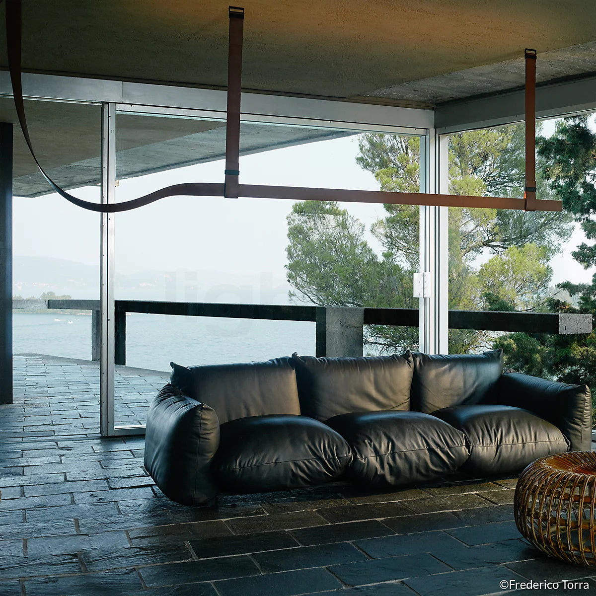 Arcadia Suspension Moderne en Cuir