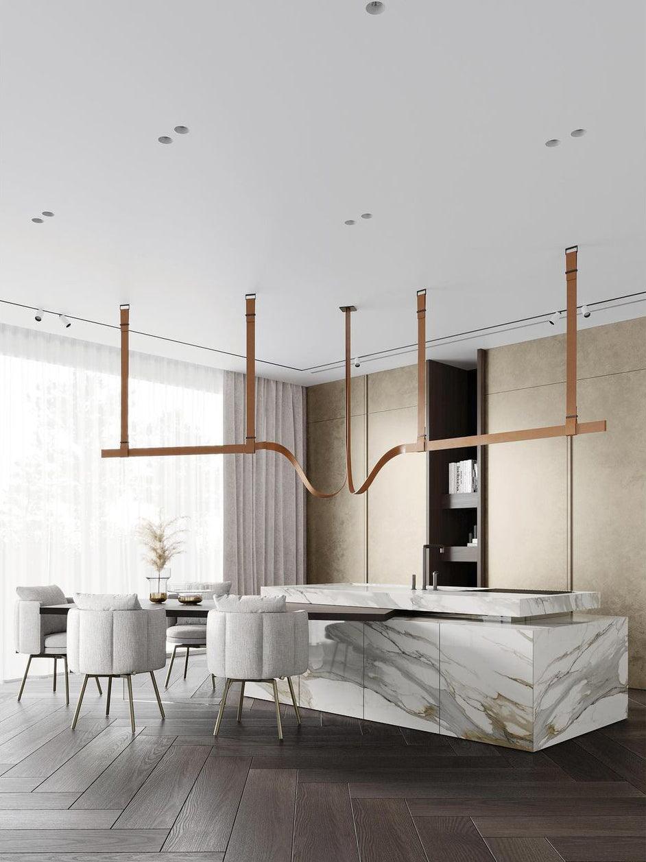 Arcadia Suspension Moderne en Cuir