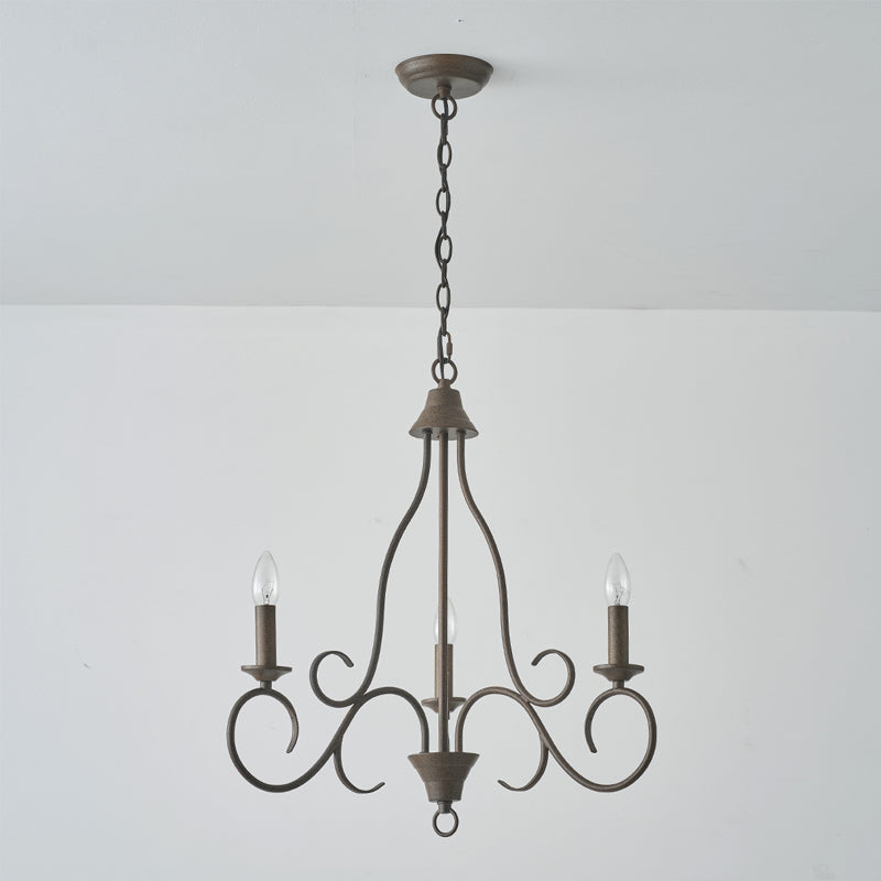 Dvaluvyu Ancien Industriel Métal Lustre