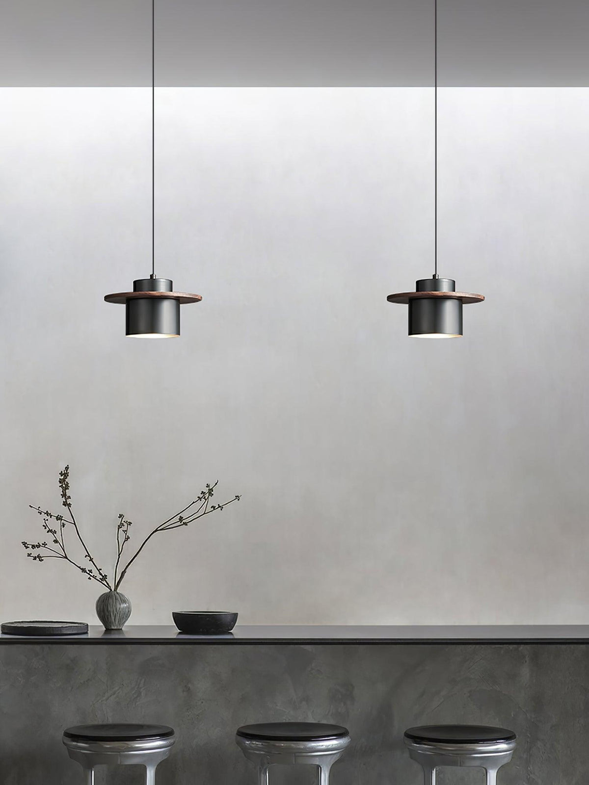 Aurora Lustre Suspendu Industriel En Laiton
