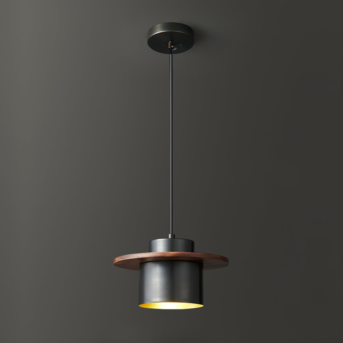 Aurora Lustre Suspendu Industriel En Laiton