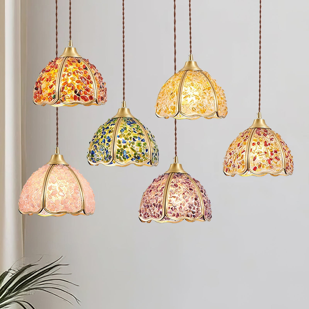 Beryl Suspension Vintage en Laiton