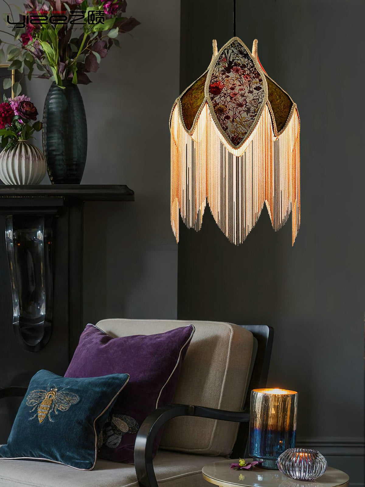 Ardoriel Lampe Suspension à Franges Unique