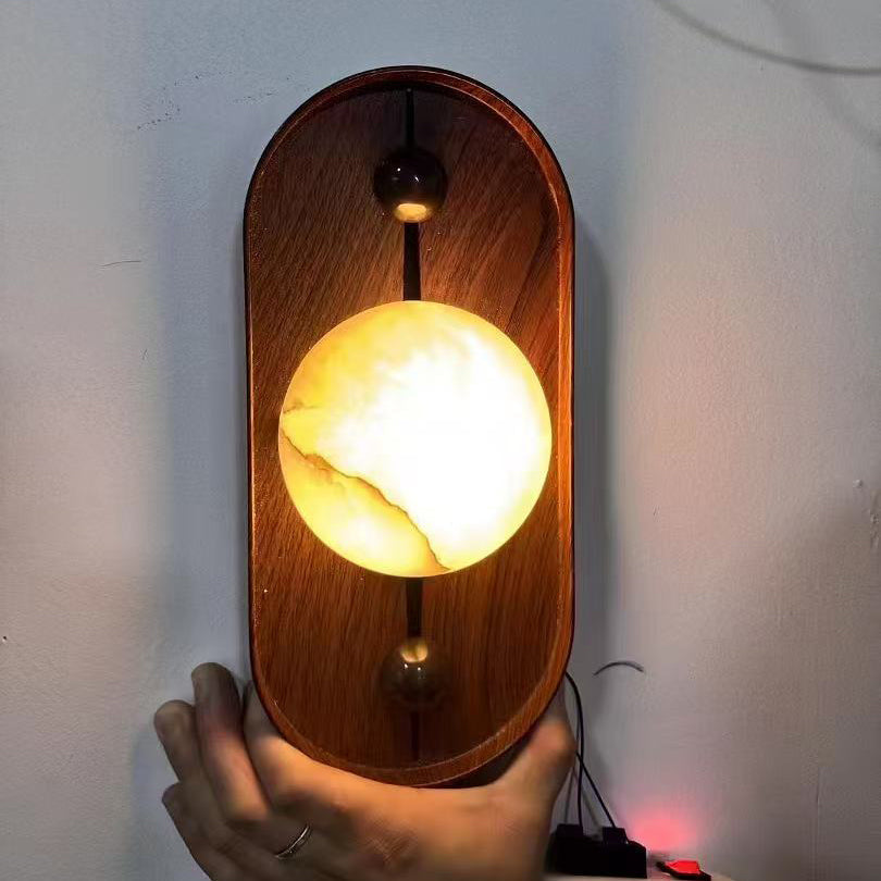 Ildvuvyh Moderne Minimaliste Métal Albâtre Applique Murale