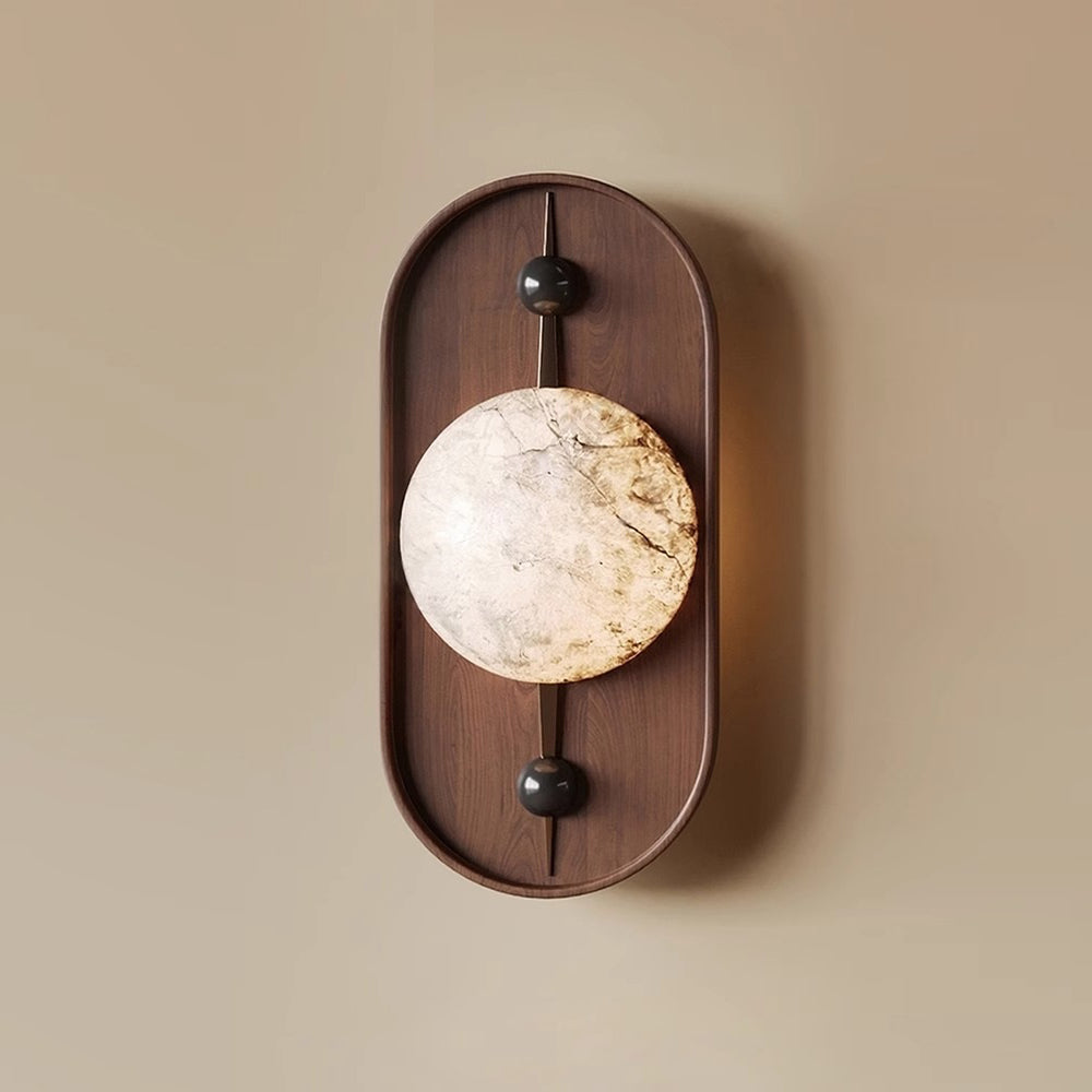 Ildvuvyh Moderne Minimaliste Métal Albâtre Applique Murale