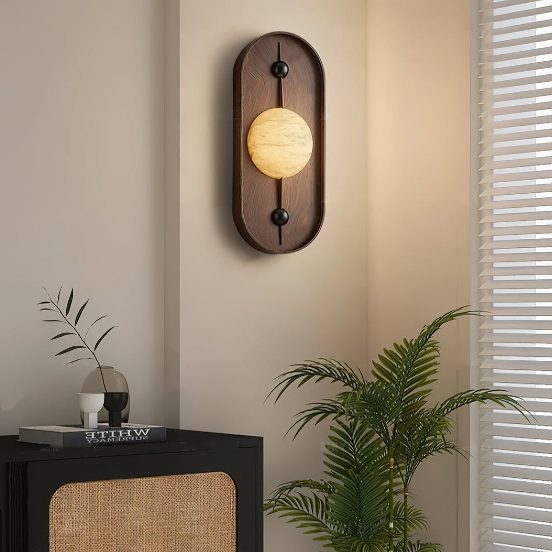 Gloruvyu Individuel Créativité Métal Albâtre Applique Murale