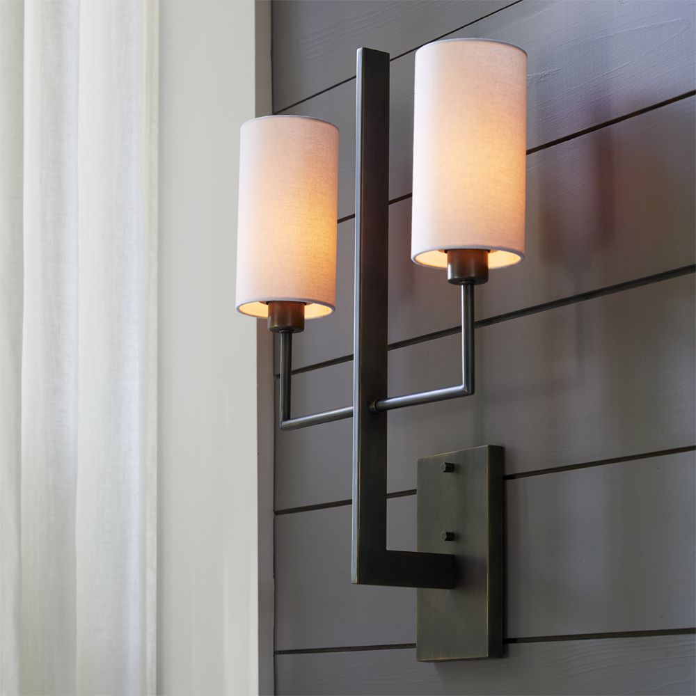 Qvistuvyj Moderne Minimaliste Métal Tissu Applique Murale