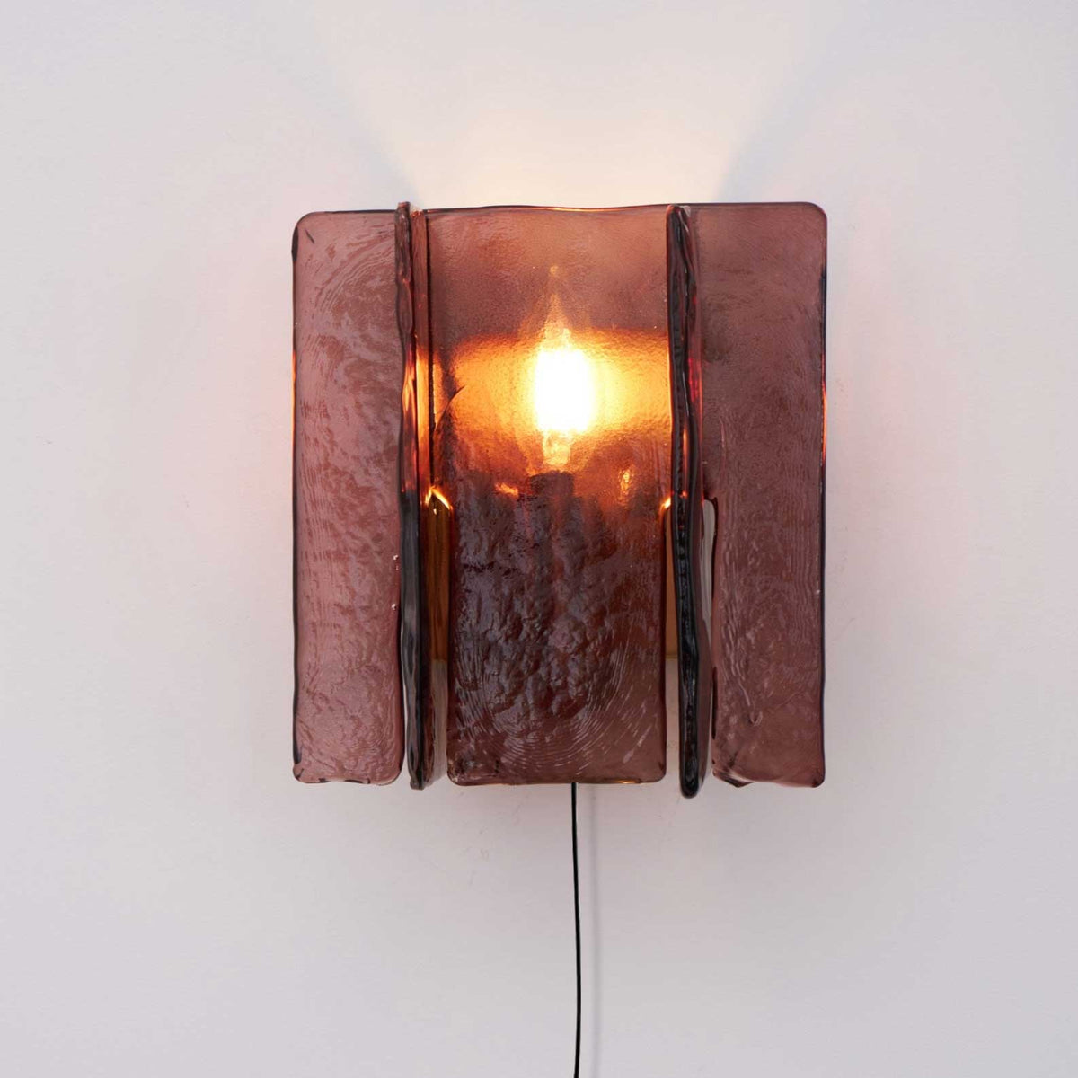 Lustra Wall Light Brass Glass Clear