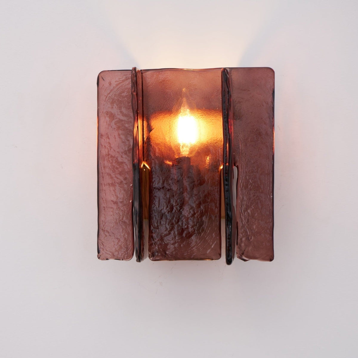 Lustra Wall Light Brass Glass Clear