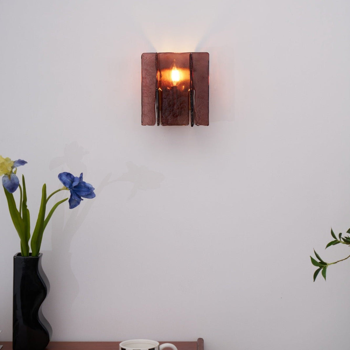 Lustra Wall Light Brass Glass Clear