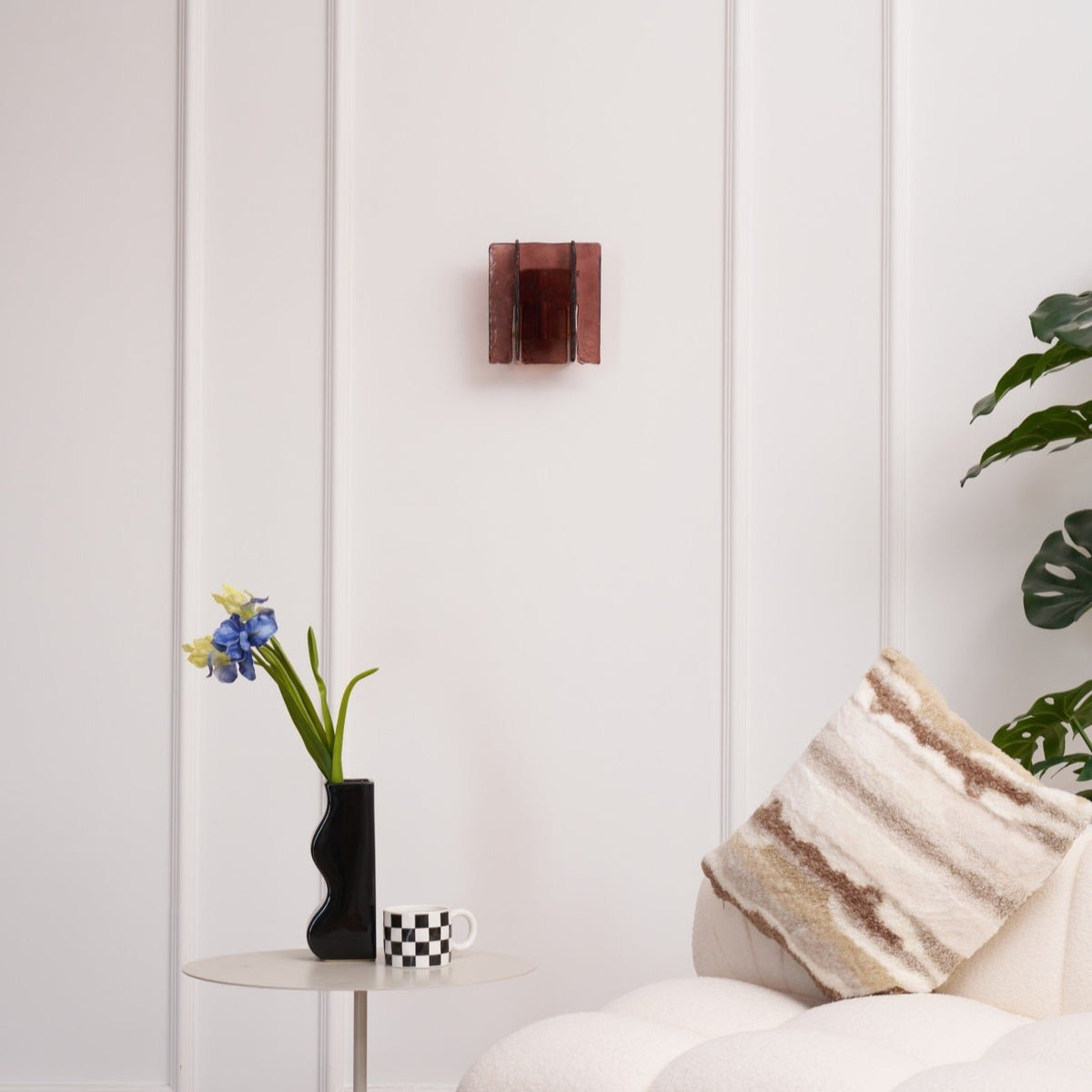 Lustra Wall Light Brass Glass Clear