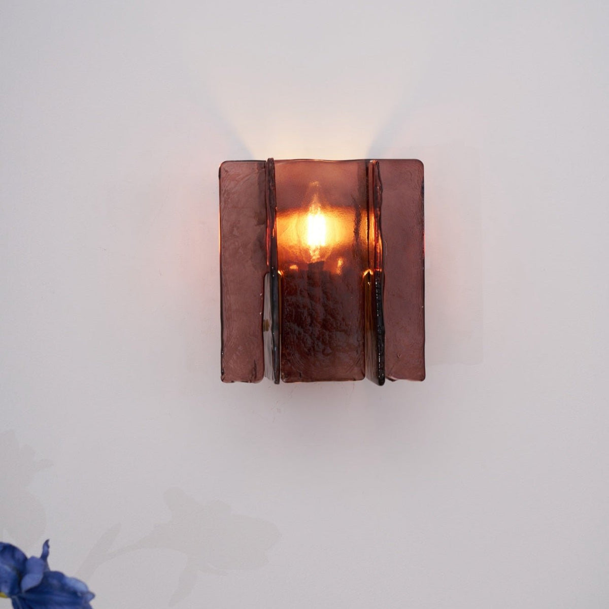 Lustra Wall Light Brass Glass Clear