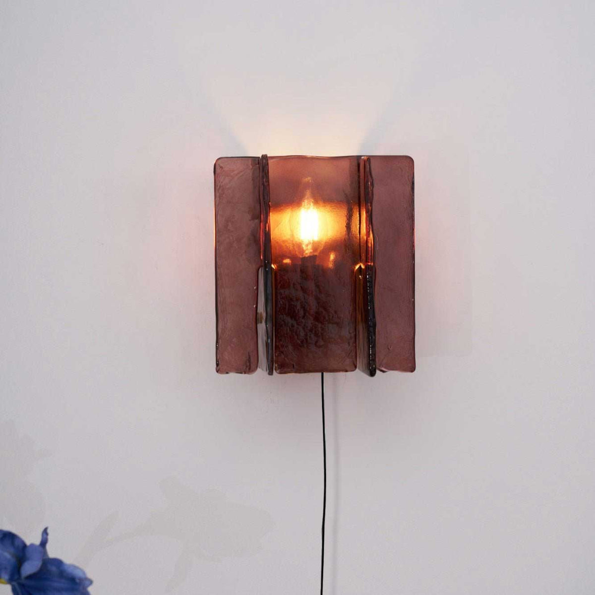 Lustra Wall Light Brass Glass Clear