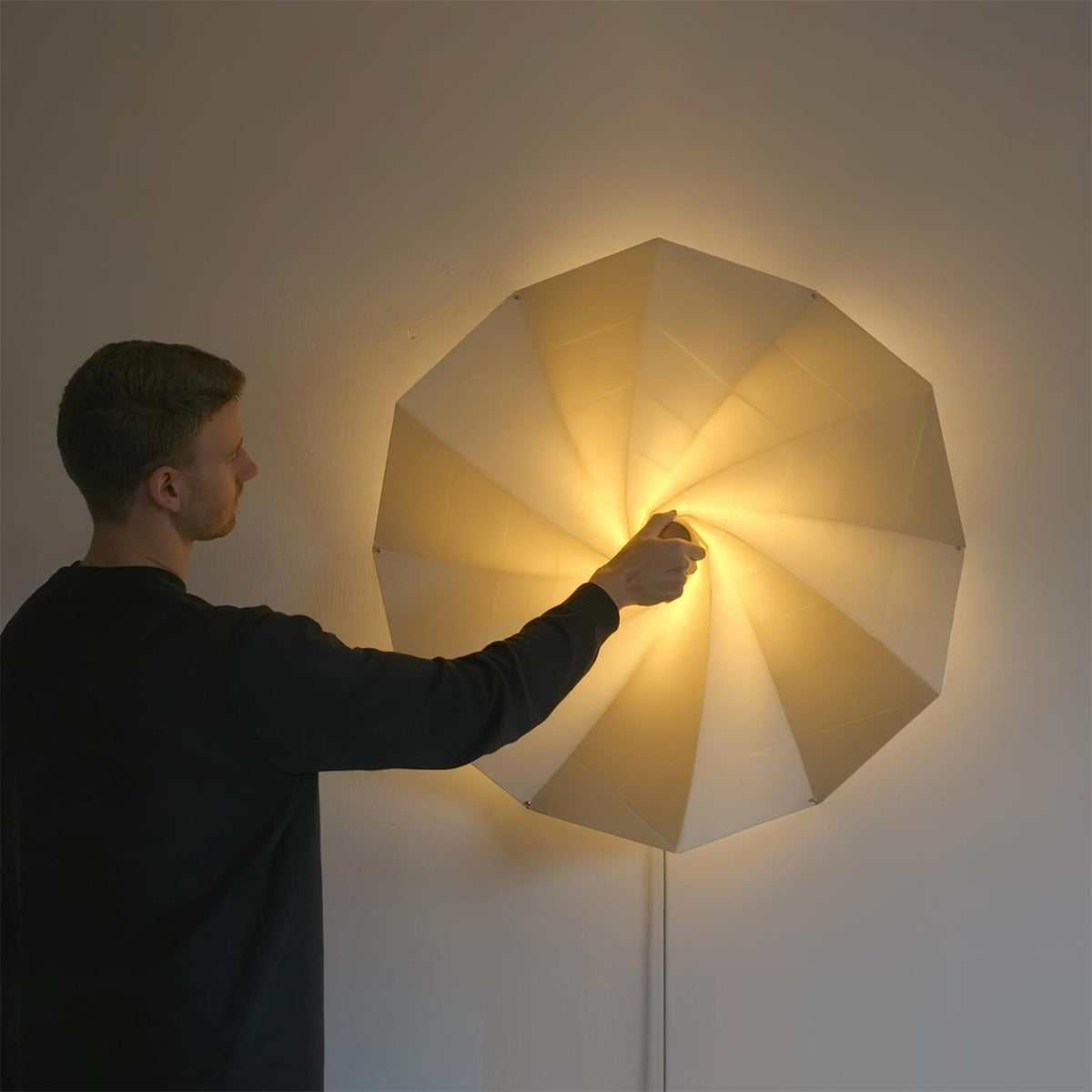Echo Applique Murale Moderne LED Abat-jour Spiralé