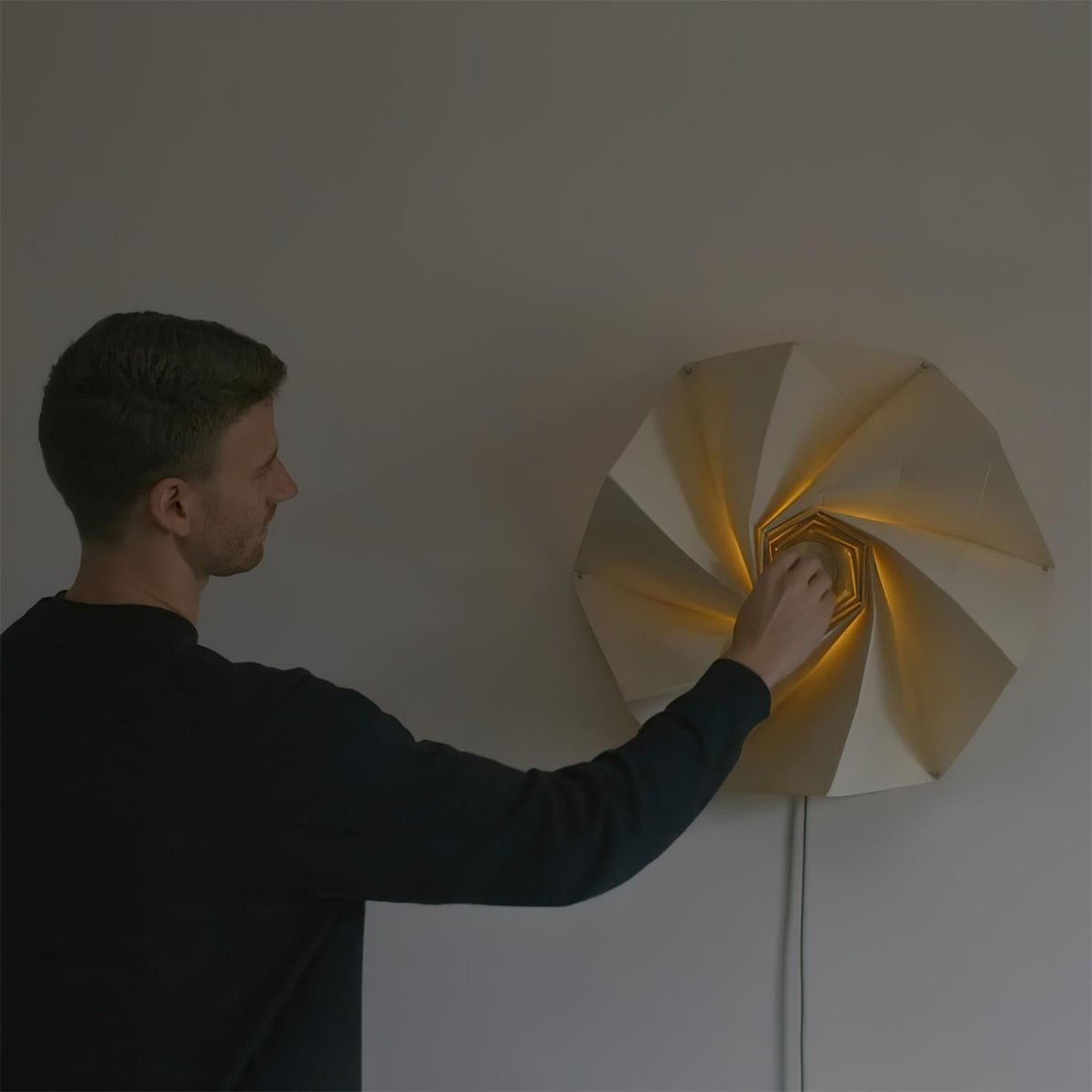 Echo Applique Murale Moderne LED Abat-jour Spiralé