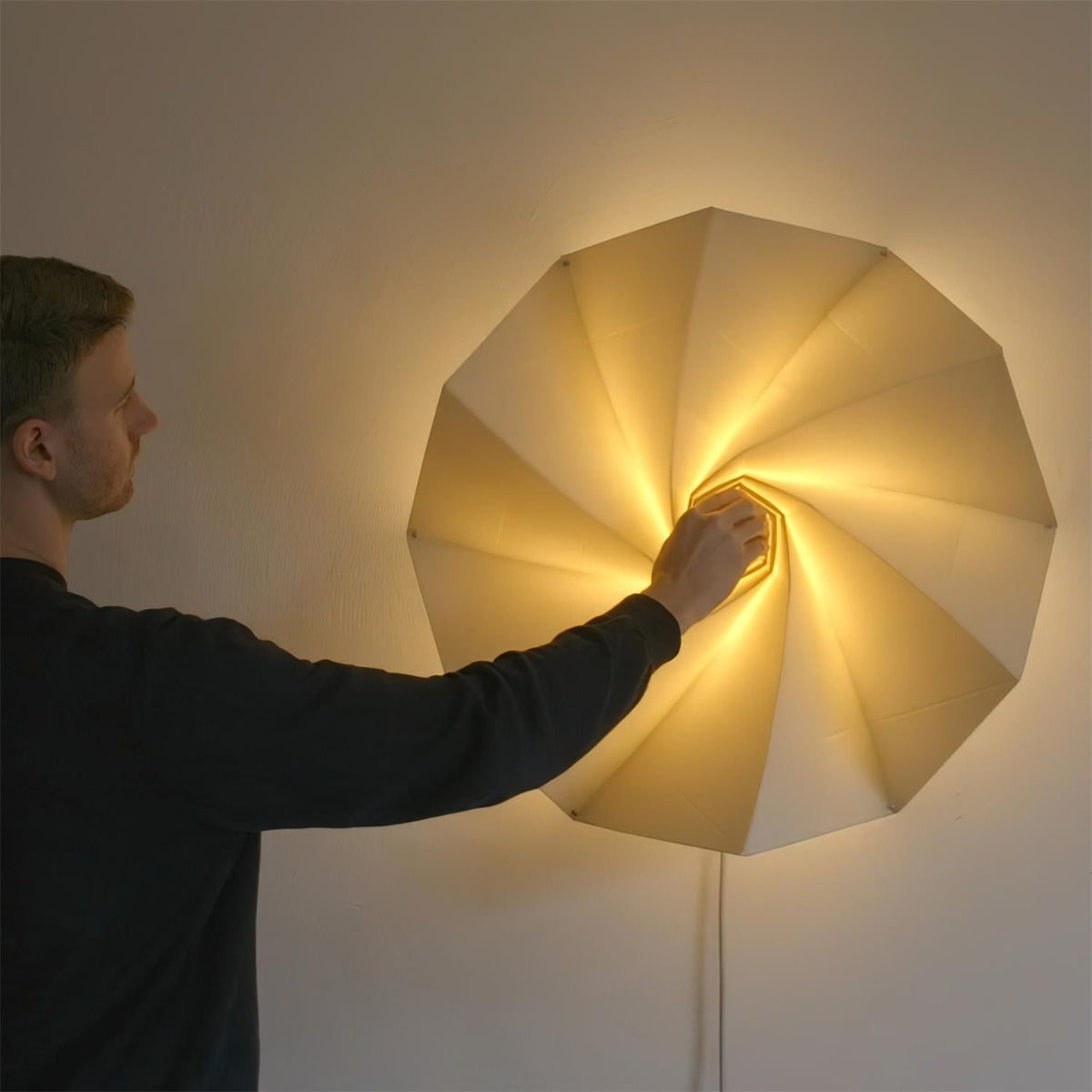 Echo Applique Murale Moderne LED Abat-jour Spiralé