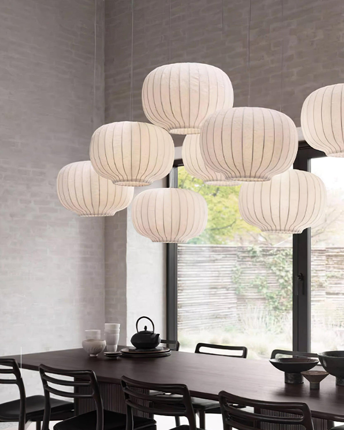 Rinwa Lampe Suspension Lanternes Inspirée du Japon