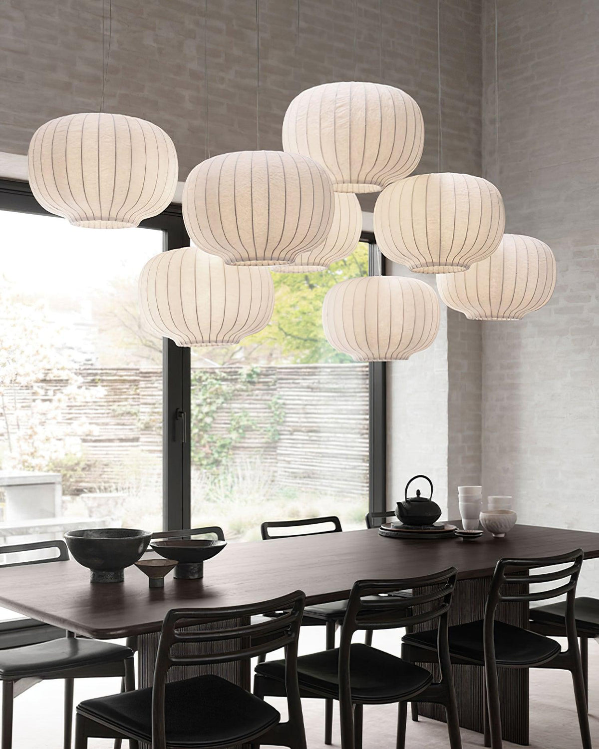 Rinwa Lampe Suspension Lanternes Inspirée du Japon