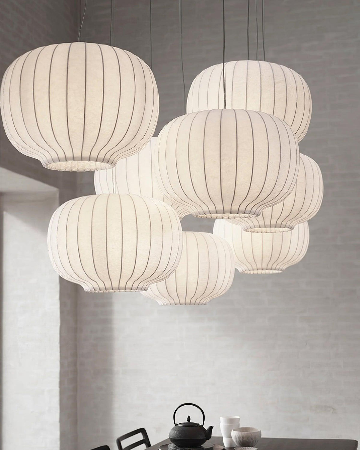 Rinwa Lampe Suspension Lanternes Inspirée du Japon